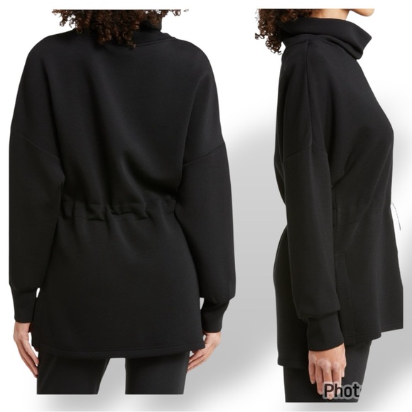 Varley Freya Drawcord Sweatshirt Black Size Small - Picture 6 of 13